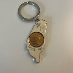 Taiwan Key Chain with Coin